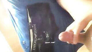 The guy was greatly excited, but the cum did not run out