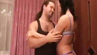 Sex with a gymnast in non-standard poses