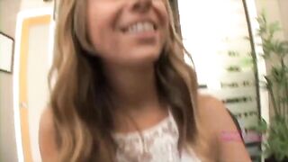 The girl is shown her boobs, but she sucks like a prostitute