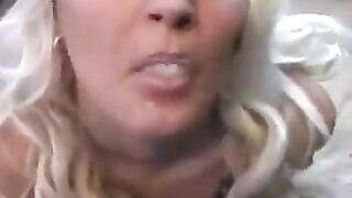 A whims girl licks sperm from a spoon, it's not a bad idea