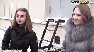 A blondie is having fun with two guys at the same time