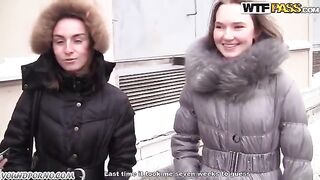 A blondie is having fun with two guys at the same time