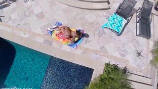 A negro man with a huge dick fucked his neighbor in anal pose