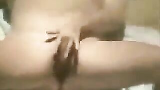 A girl was caught masturbating on the beach by a hidden camera