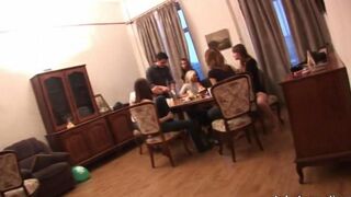 Russian students arranged an orgy at the party