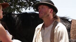 Busty Chenel Preston gets her fake boobs covered with cum shot