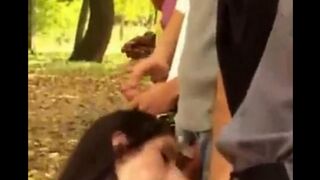 Four girls were attacked and raped in all holes on the street
