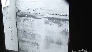 A peeping tom shoots girls in the toilet from below