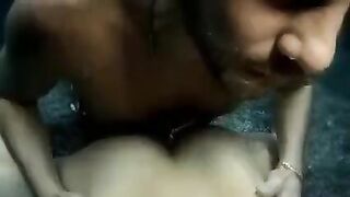 A young beauty has sex with a guy underwater