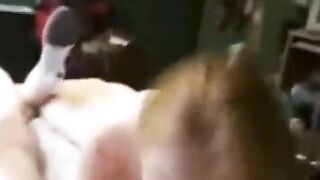 Girl was put on the bed and grabbed hard