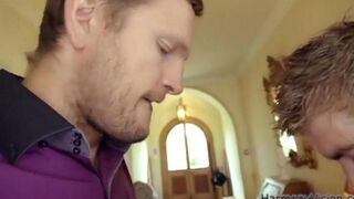 Two guys fucked a sweet girl with their hard dicks