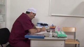 The doctor inserted the patient with a pussy extensor in a daring move