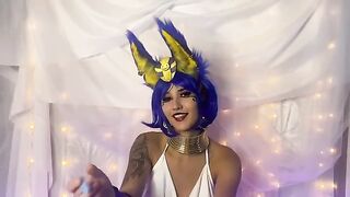 Ankha’s Stink or Treat Halloween Special is a unique video that stands out Ankha, the dominant female character, transforms into an eerie figure for Halloween. Known for her commanding presence and fetish-driven scenes, Ankha creates a frightening yet all