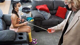 Adorable Princess Zerella Skies pleasing old cock in every position