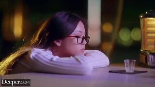 Petite chick Lulu Chu, known for her tight pussy and blonde charm, gets creampied by BBC