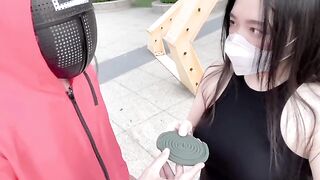 The squid game adult version with a hot Chinese girl is exclusive and in HD
