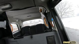 A cheeky Asian passenger gets out and takes a piss in the middle of the road in this wild Fake Taxi scene