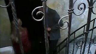 A courtesan girl gets fucked in her stockings to earn money