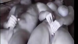 A fat woman was fucked secretly with a hidden camera