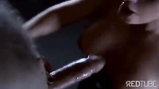 The related slave licks the pussy of a lady