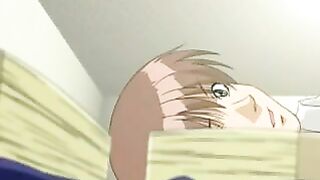 The captivating girl with big eyes showcases her passionate blowjob skills in this anime-inspired scene