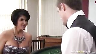 A desperate gamble leads to losing her pussy and mouth to the winner