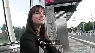Brunettes agree to sex for money in outdoor setting