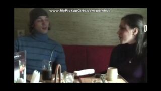 Russian girl fucks with a black man immediately after meeting