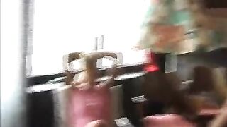 Peeping under the skirt of a hot teen 18+
