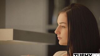 The husband convinced his wife to try something new in sex life