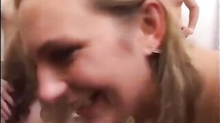 Beautiful students arranged a group sex with guys and enjoyed it