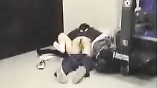 He took off his pants and fucked girlfriend's ass