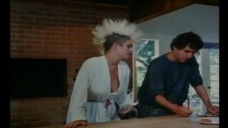 Hot girls watching retro porn with big cocks and horny fuckers