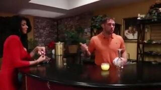 A cute girl came to the bar and got fucked by the bartender