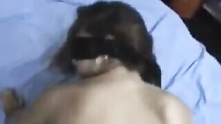 The girl with a flexible back pierced her ass with enthusiasm