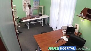 The cunning doctor checked the patient's intimate areas