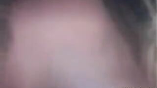 A smiling girl with big natural boobs invites a guy to fuck her