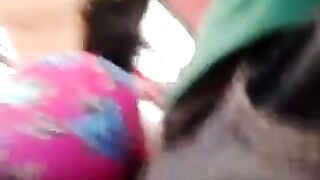 A riser paws at girls on the bus, capturing a wild ride