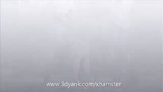 Anime woman fucked by two big black monsters in a steamy scene