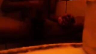 Firstly, the girl washed herself in the shower, then pleasured herself