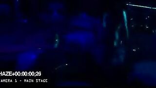 A girl is having fun with her boyfriend in the club, prno style