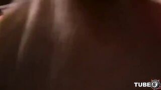 A young American student has a lot of fun with her friends in this video