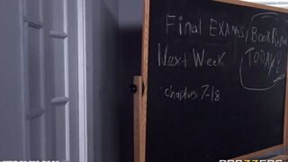 A student girl is fucking with her teacher in a steamy encounter