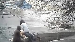 The guy shot first sex on the city streets with a girl