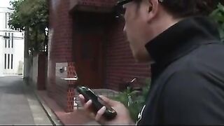 A Japanese girl is being fucked by her boyfriend in this porn video