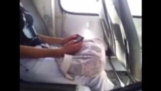 A man showed his dick to the beautiful girl