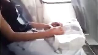 A man showed his dick to the beautiful girl