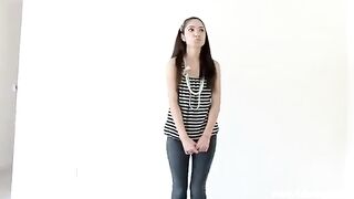 A beautiful girl has her first experience, exploring new sensations in this intimate POV video
