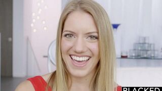 A huge black dick in all holes of a blonde beauty