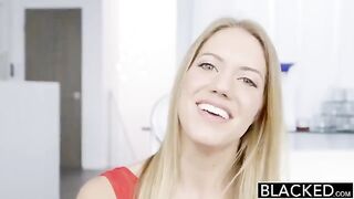 A huge black dick in all holes of a blonde beauty